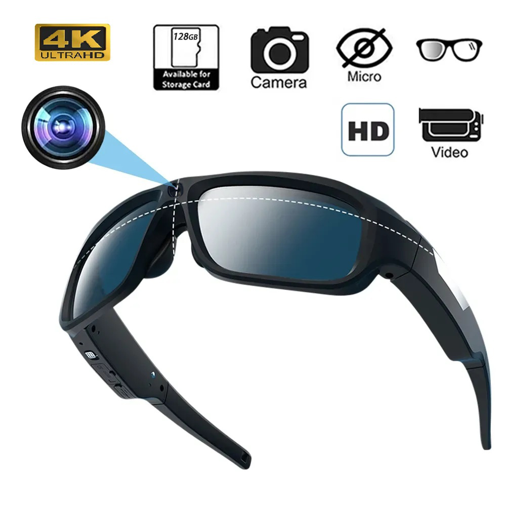 Outdoor Sport Gear - 4K HD Akıllı Gözlük Kamera Mini