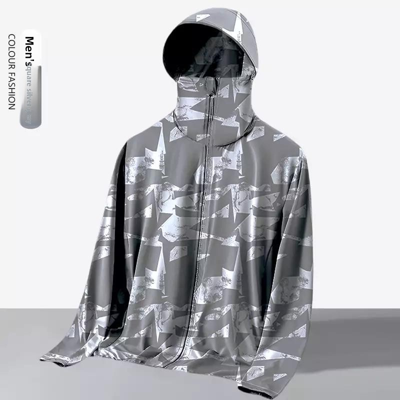 Outdoor Sport Jacket - Unisex Yazlık Bol Kesim Kapüşonlu Açık