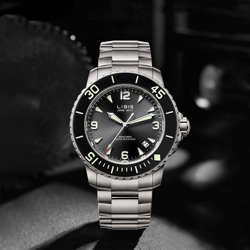 Outdoor Sport Smart Watch - Erkek Klasik Siyah Diskli Quartz Saat