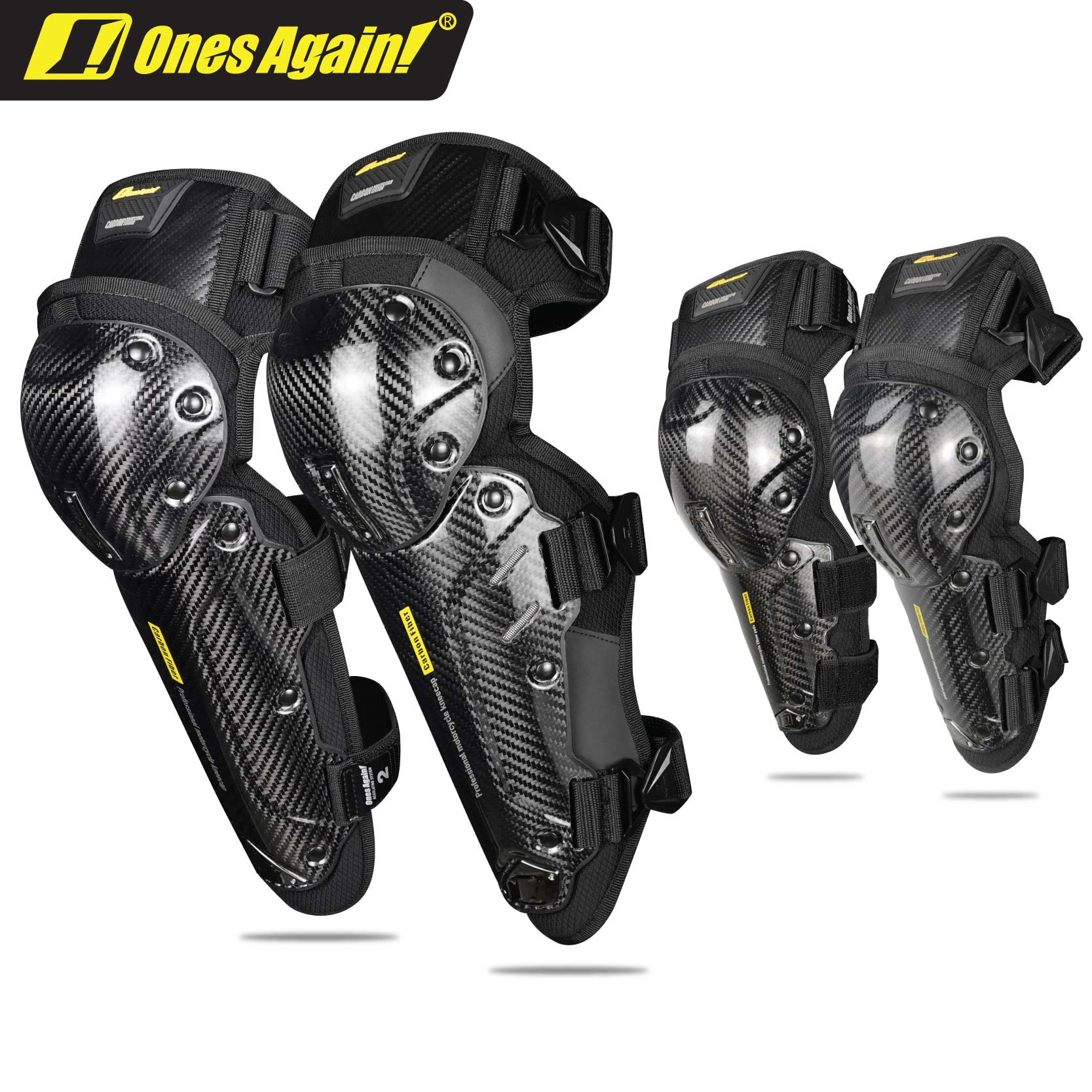 Mtb Elbow Pad - Ones tekrar! Karbon fiber motosiklet diz
