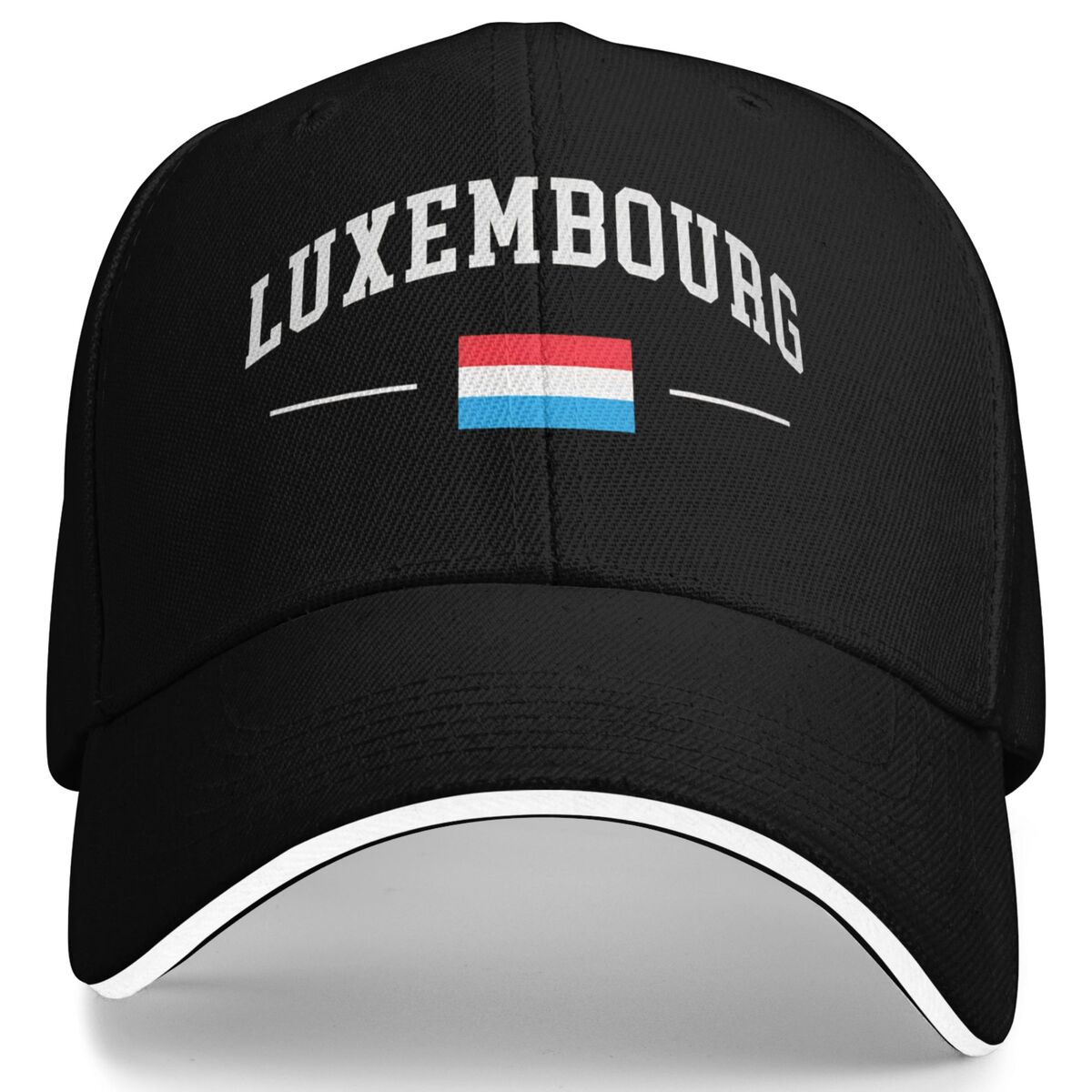 Outdoor Sport Luxembourg - Lüksemburg Bayrağı Rahat Beyzbol Şapkası Bahar