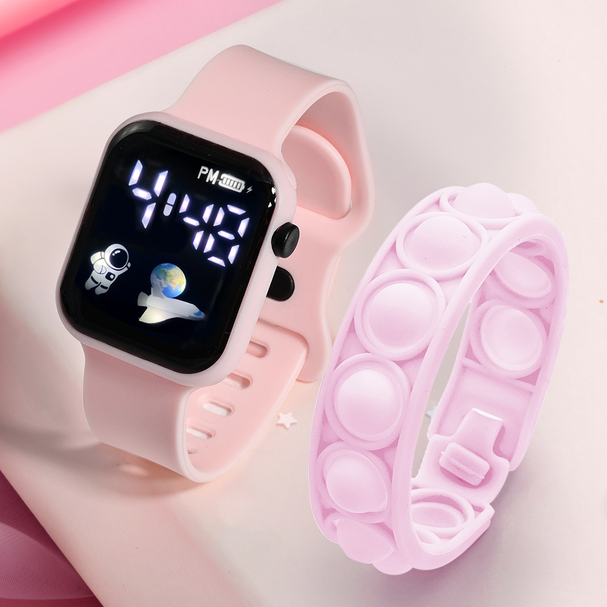 Outdoor Sport Smart Watch - 2 adet akılı çocuk saati bilezik