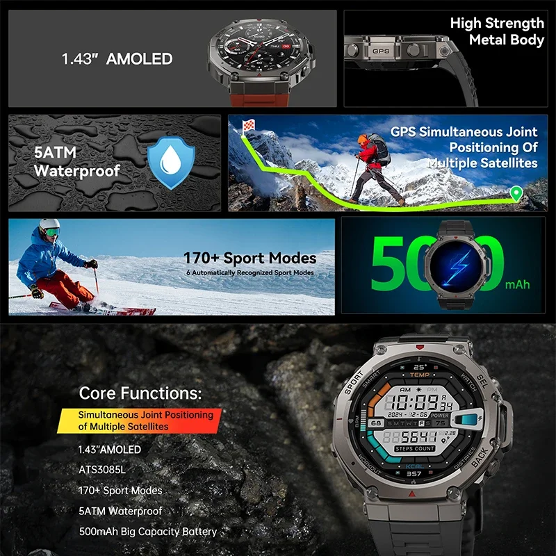 2026 Yeni Askeri DM58 GPS Akıl - Outdoor Sport Smart Watch incelemesi ve fiyatı