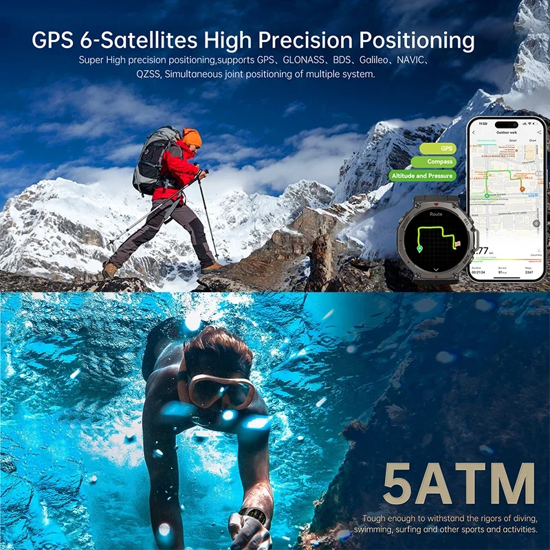2026 Yeni Askeri DM58 GPS Akıl - Outdoor Sport Smart Watch incelemesi ve fiyatı