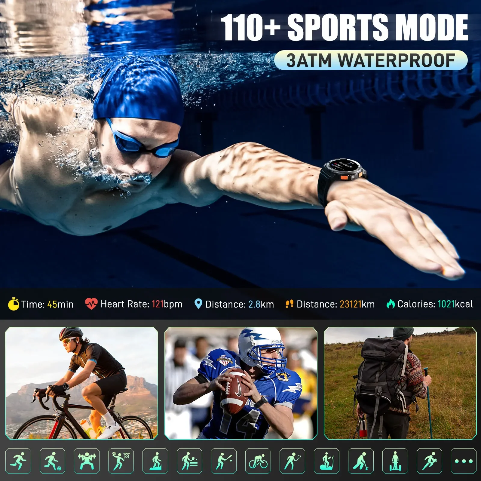EIGIIS akıllı saat KE5 2024 3A - Outdoor Sport Smart Watch incelemesi ve fiyatı